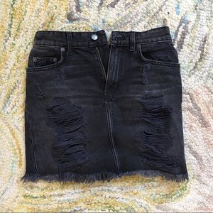 LF carmar black high waisted skirt